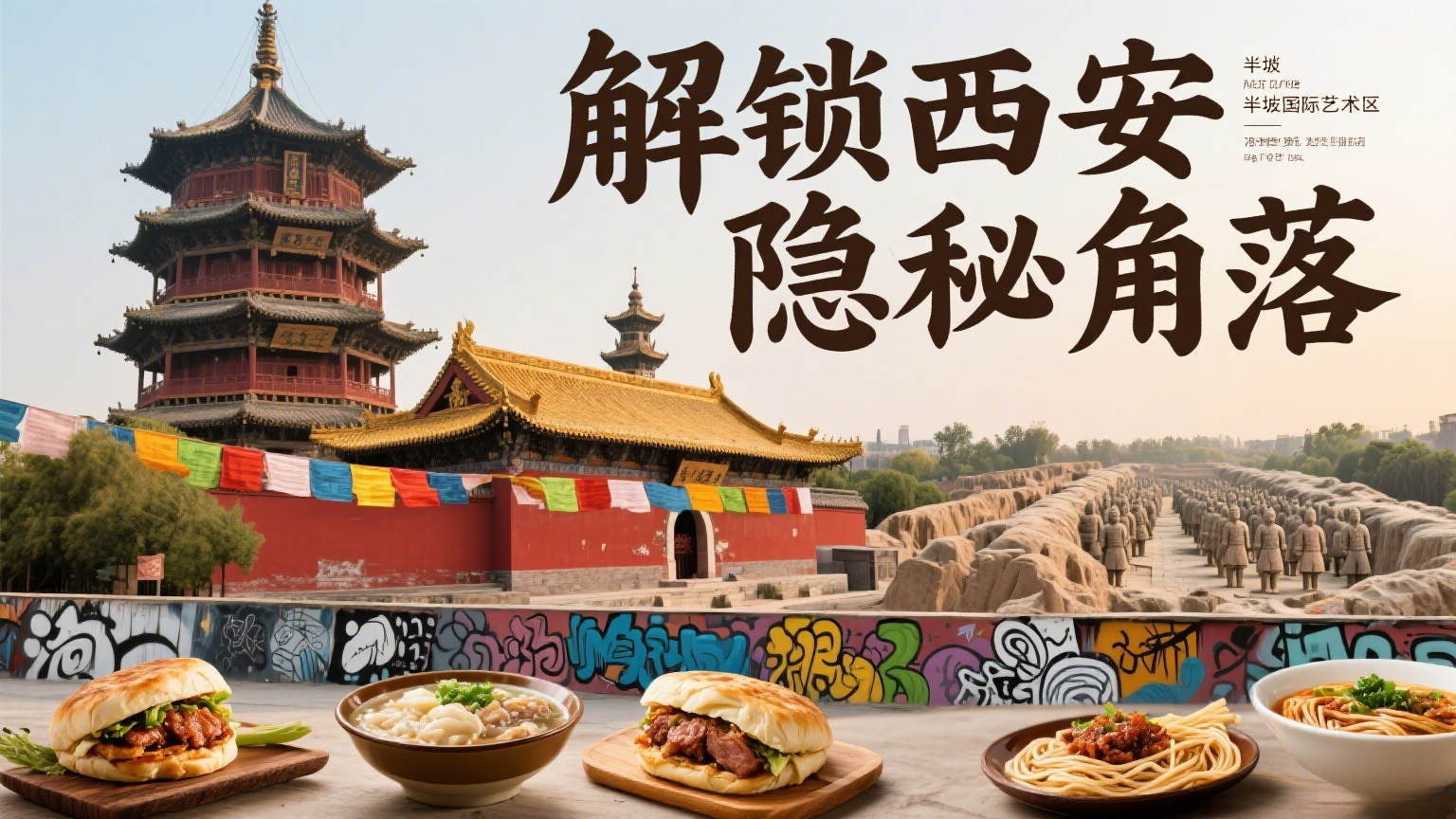 🌿西安5天4夜保姆级攻略｜避开人潮！本地人私藏的10个神仙角落+舌尖上的长安城🍜🌿|黑猫BLOG