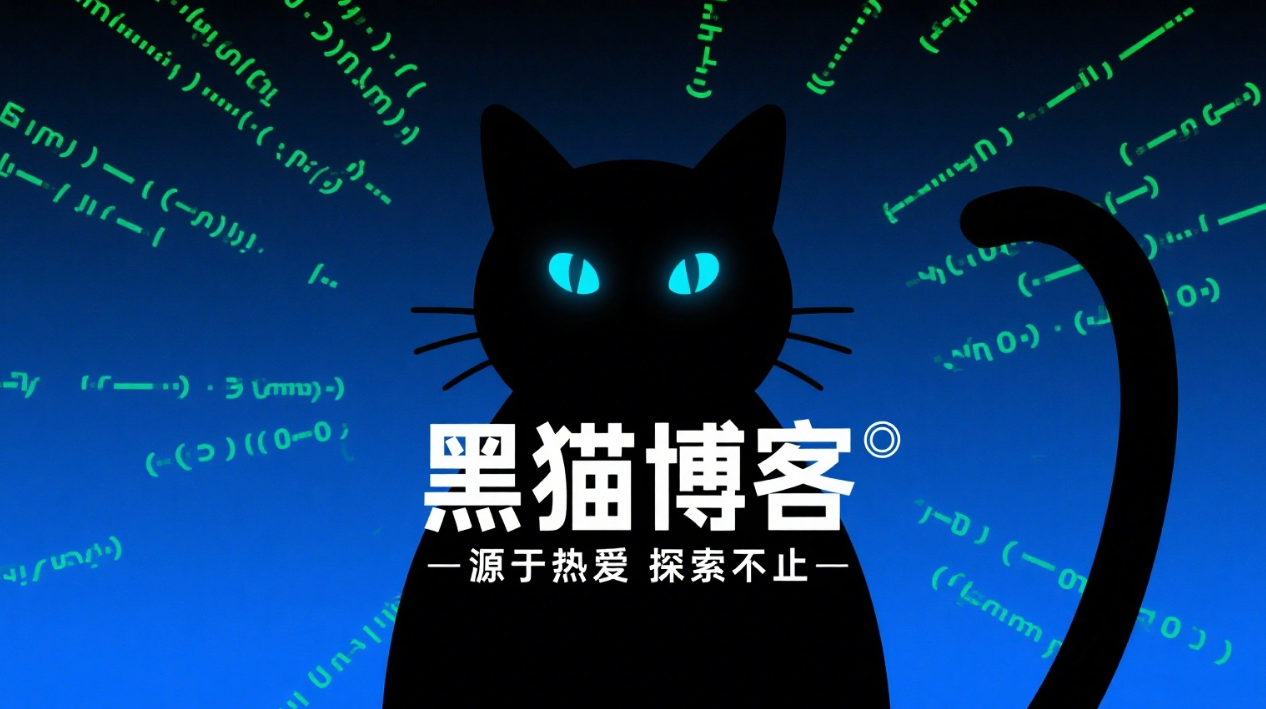 HTML响应式个人主页【黑猫博客 - 源于热爱 探索不止】|黑猫BLOG