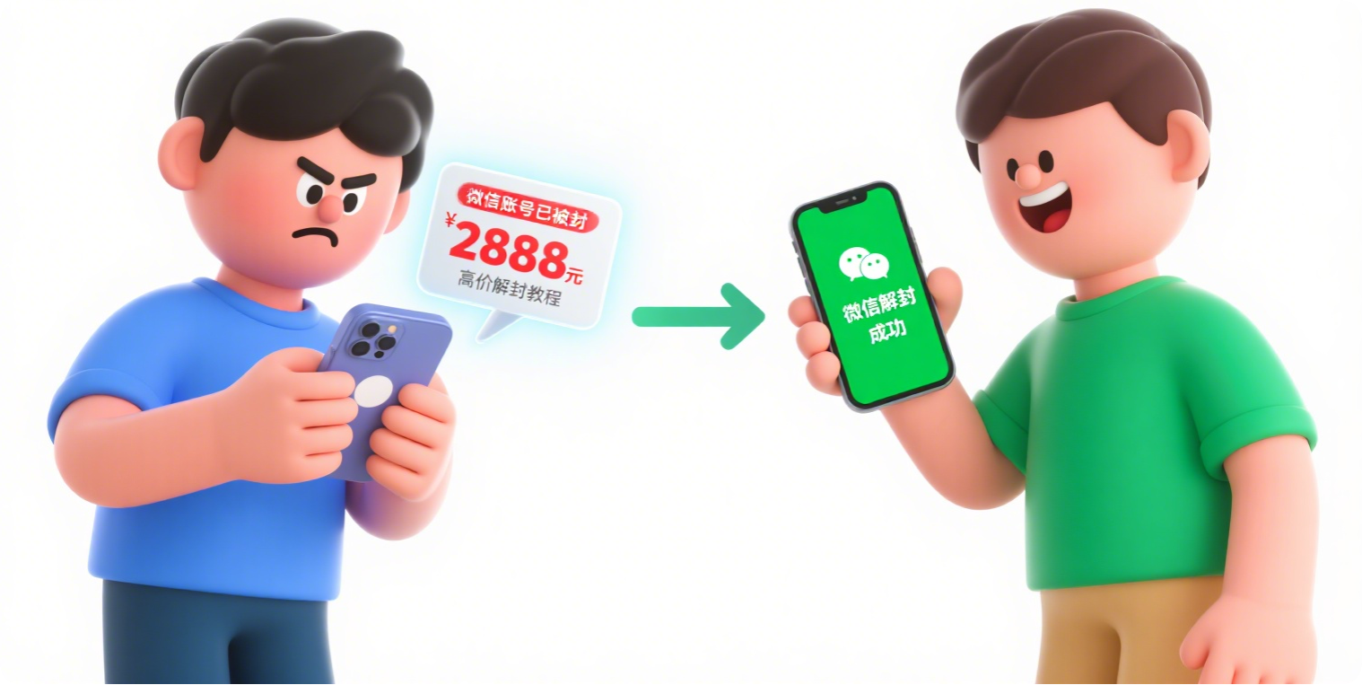 某网站上收费2888的VX解封教程|黑猫BLOG