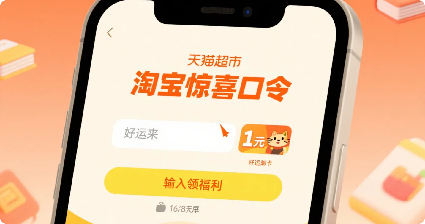 今日淘宝福利！猫超卡用口令轻松领-黑猫博客