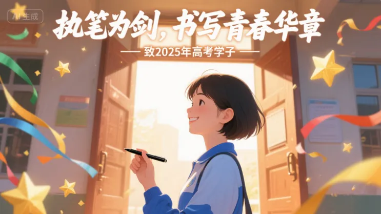 执笔为剑，书写青春华章 —— 致 2025 年高考学子-黑猫博客