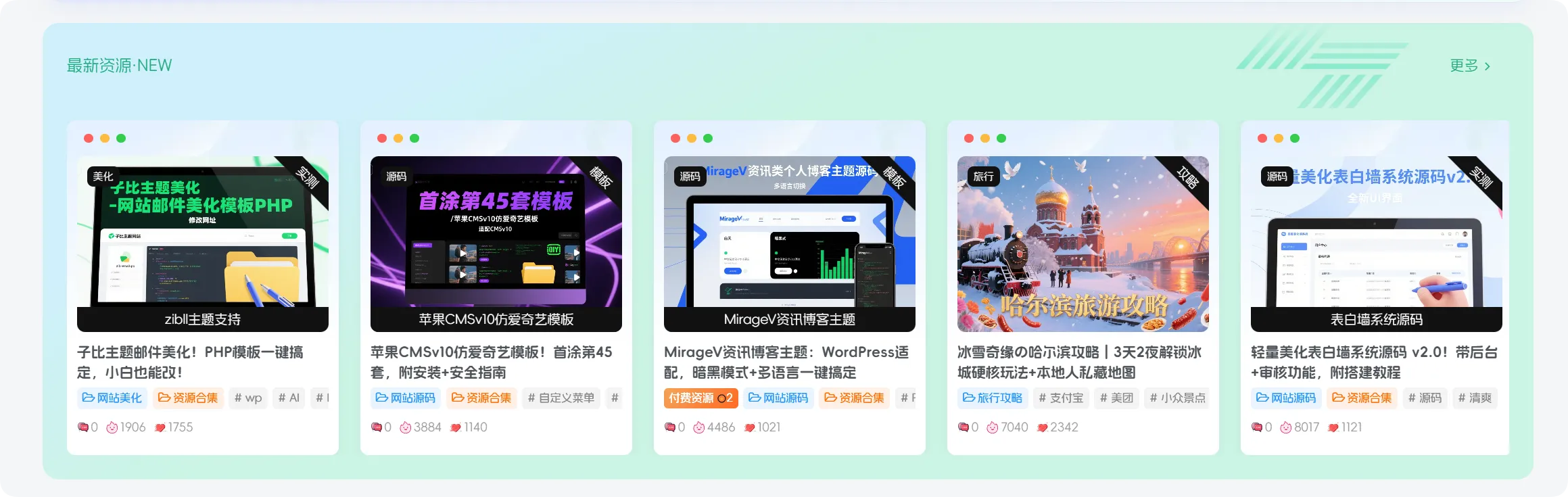 图片[1]-子比主题：首页卡片一排 5 个？自定义数量，CSS代码直接改！-黑猫博客