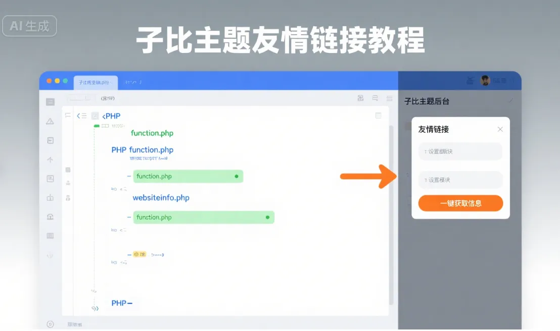 子比主题 - 友情链接一键获取网站信息-黑猫博客