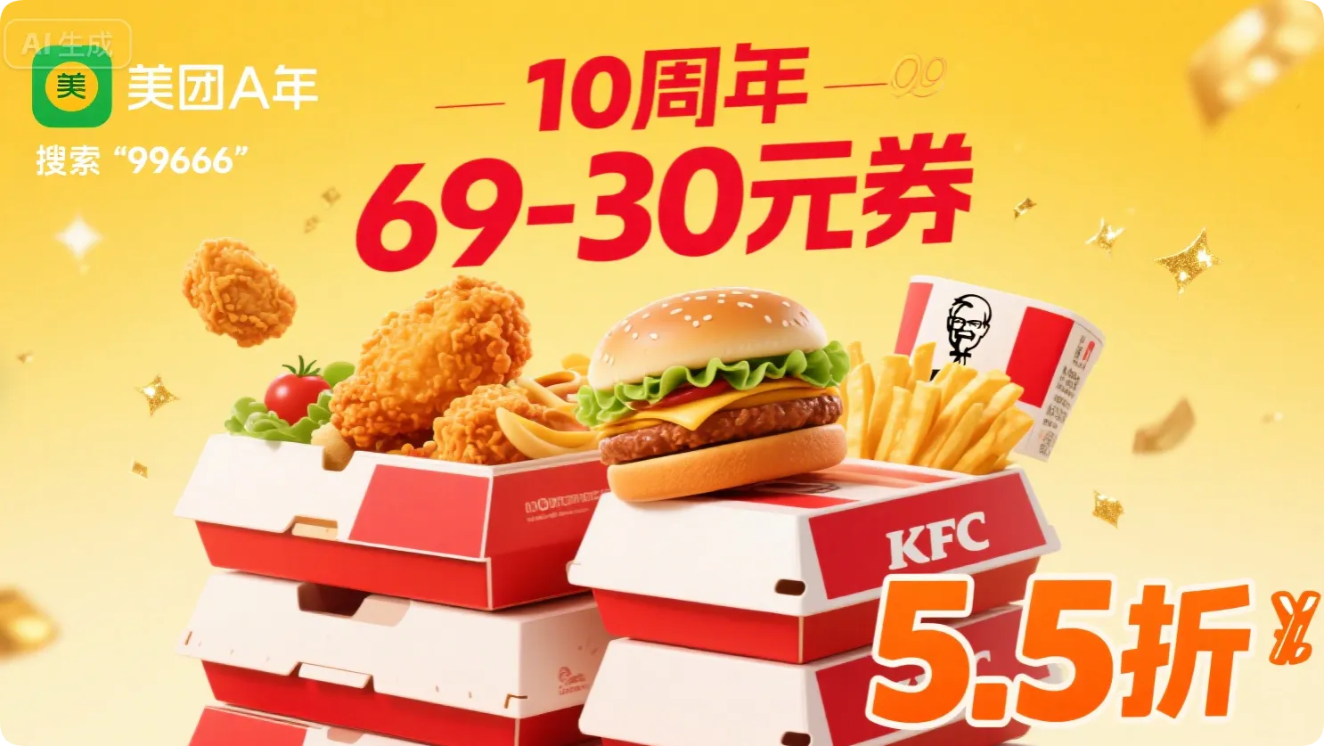 美团肯德基10周年福利-黑猫博客
