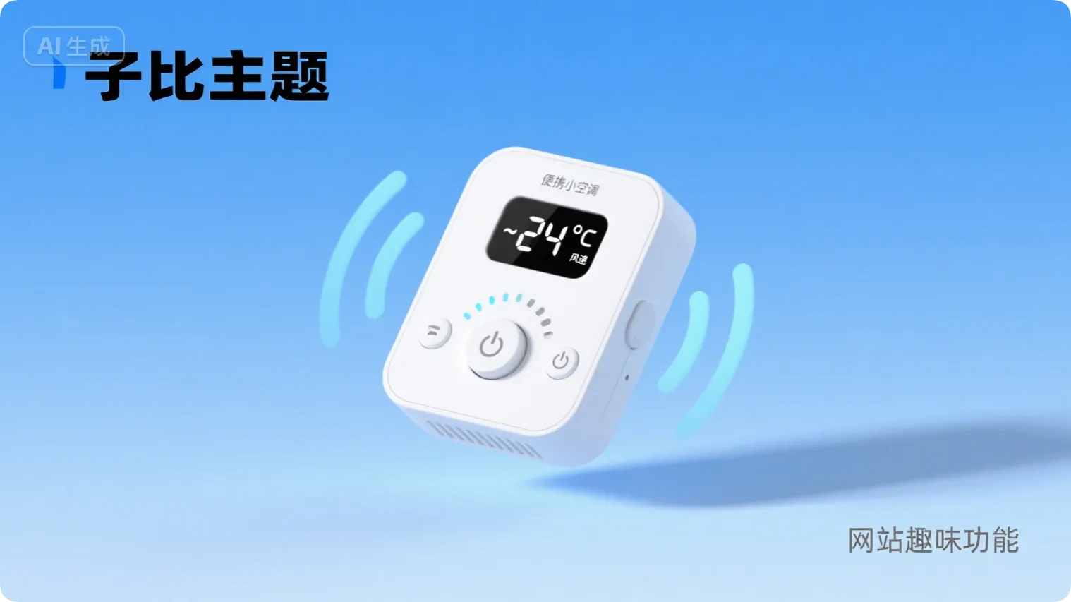 子比主题 – 文章侧边栏添加便携小空调-黑猫博客